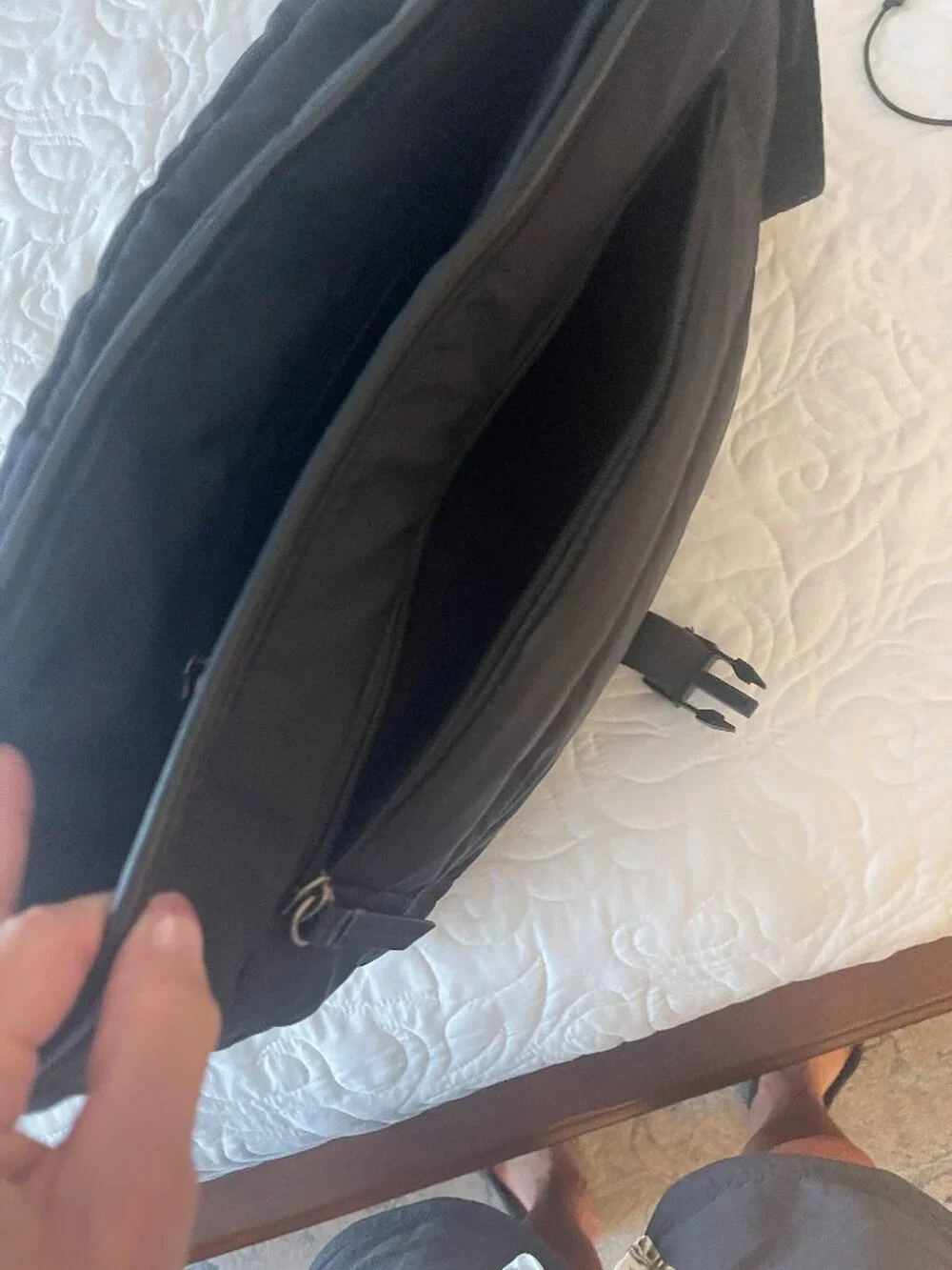 Coach Black Quilted Messenger/Laptop Bag F70507